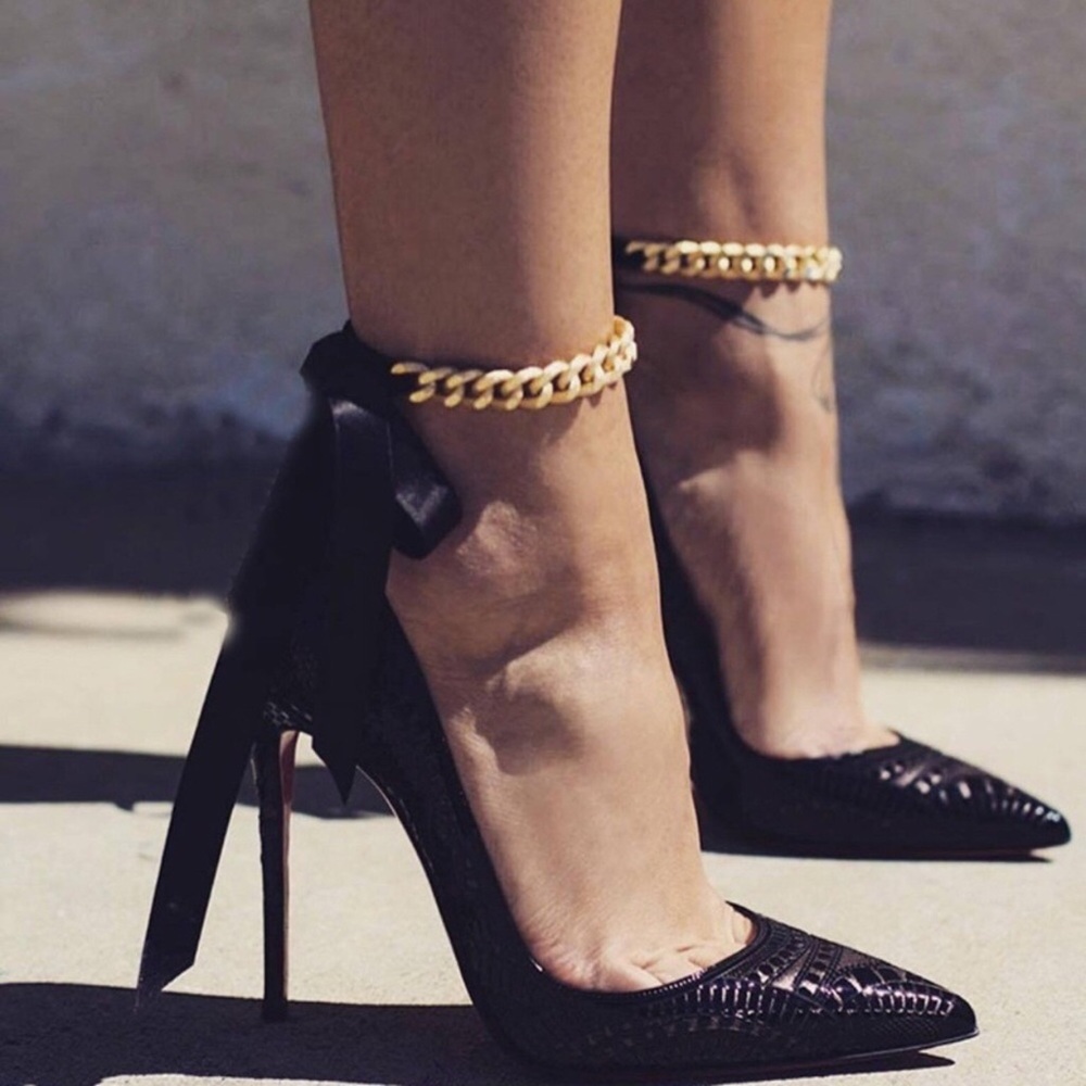 Trendy Ribbon Anklets - Picture 3 of 5